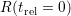 R (trel = 0)  