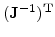 $ (\mathbf{J}^{-1})^\mathbf{T}$