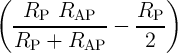 (                    )
   RP  RAP       RP
  -------------  ----
  RP  +  RAP      2