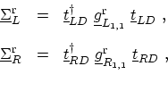 \begin{displaymath}\begin{array}{lll} \ensuremath{{\underline{\Sigma}}}^\mathrm{...
...}}\ \ensuremath{{\underline{t}}}_{RD} \ , \\ [17pt] \end{array}\end{displaymath}