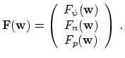 $\displaystyle \ensuremath{\mathbf{F}}(\ensuremath{\ensuremath{\mathbf{w}}}) = \...
...athbf{w}}}) \\ F_p(\ensuremath{\ensuremath{\mathbf{w}}}) \end{array} \right)\ .$