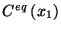 $ C^{eq}\left( x_1\right)$