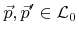 $ {\vec{p}},{\vec{p}}'\in{\mathcal{L}}_0$