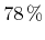 $ \SI{78}{\percent}$