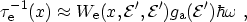 $\displaystyle \ensuremath{\tau_\mathrm{e}}^{-1}(x) \approx \ensuremath{W_\mathr...
...{g_\mathrm{a}}(\ensuremath{{\mathcal{E}}^{\prime}}) \ensuremath{\hbar\omega}\ ,$
