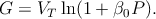 G  = VT ln (1 + β0P ).
