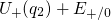 U+ (q2)+ E+ ∕0  