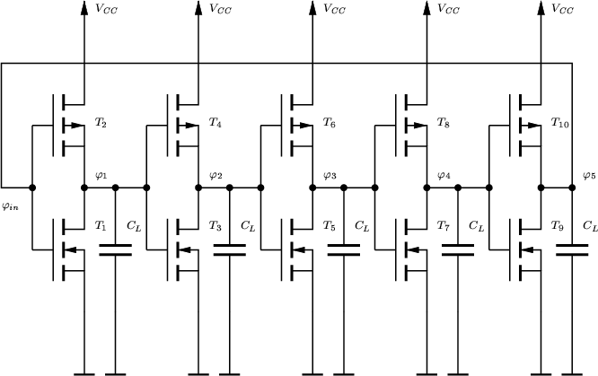 \begin{figure}
\begin{center}
\resizebox{16cm}{!}{
\psfrag{Vin} {$\scriptstyle \...
...graphics[width=16cm,angle=0]{figures/fivestage-inv.eps}}\end{center}\end{figure}