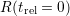 R (trel = 0)  