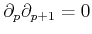 $ \partial_p \partial_{p+1} = 0$