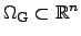 $ {\Omega_{\mathrm{G}}} \subset {\mathbb{R}}^n$