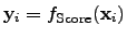 $ {\mathbf{{y}}}_i={f_{\mathrm{Score}}}({\mathbf{{x}}}_i)$