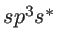 $ sp^3s^*$