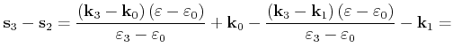 $\displaystyle \mathbf{s}_{3}-\mathbf{s}_{2}=\frac{\left(\mathbf{k}_{3}-\mathbf{...
...on -\varepsilon _{0}\right)}{\varepsilon _{3}-\varepsilon _{0}}-\mathbf{k}_{1}=$