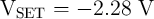 VSET   =  - 2.28  V  