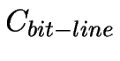 $C_{bit-line}$