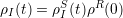 ρ (t) = ρS(t)ρR(0)
 I      I
