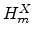 $ H_m^X$