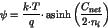 \begin{displaymath}
\psi = \frac{k{\cdot}T}{q} {\cdot}
\mathop{\rm asinh}\left(\frac{C_{net}}{2{\cdot}n_i}\right)
\end{displaymath}