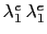 $ \lambda_1^e \lambda_1^e$