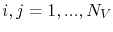 $ i,j = 1,..., N_V$