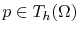 $ p \in T_h(\symDomain)$