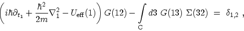 \begin{displaymath}\begin{array}{l}\displaystyle \left(i\hbar \partial_{t_1}+\fr...
...13)\ \Sigma(32) \ = \displaystyle\ \delta_{1,2} \ , \end{array}\end{displaymath}