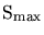 $\mathrm{S}_{\mathrm{max}}$