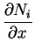 $\displaystyle {\frac{\partial N_i}{\partial x}}$