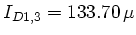 $ I_{D1,3}=133.70\,\mu$