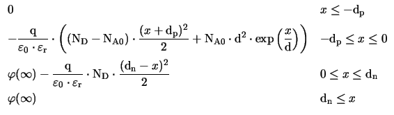 $ \begin{array}{ll}0 & x \leq -\mathrm{d_{p}}\\  [2mm]\displaystyle{-\frac{\math...
...x \leq \mathrm{d_{n}}\\  [3mm]\varphi(\infty) & \mathrm{d_{n}}\leq x\end{array}$