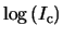$\log\left(\ensuremath{I_{\mathrm{c}}}\right)$