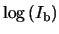 $\log\left(\ensuremath{I_{\mathrm{b}}}\right)$