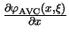 $ {\frac{\partial \varphi_{\mathrm{AVC}}(x, \xi)}{\partial x}}$