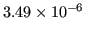 $ \num{3.49e-06}$