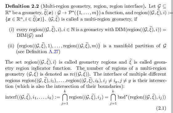 \begin{defn}
% latex2html id marker 2196
[Multi-region geometry, region, region ...
...ame{region}}({({\mathcal{G}}, {\widetilde{\xi}})},i_j))
\end{equation}\end{defn}