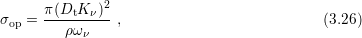       π(DtK-ν)2-
σop =    ρων    ,                           (3.26) 