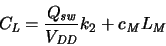 \begin{displaymath}
\ensuremath{C_{\mathit{L}}}\xspace = \frac{\ensuremath{Q_{\...
...ath{c_{\mathit{M}}}\xspace \ensuremath{L_{\mathit{M}}}\xspace
\end{displaymath}