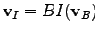 $ \mathbf{v}_I = BI(\mathbf{v}_B)$