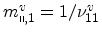 $ m^v_{\shortparallel,1}=1/\nu^v_{11}$